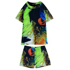 I Wonder-2 Kids  Swim Tee And Shorts Set by bestdesignintheworld