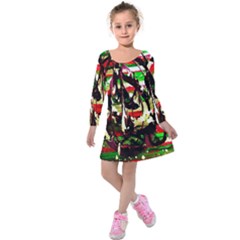 Easter Kids  Long Sleeve Velvet Dress by bestdesignintheworld