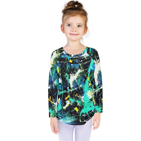 Brain Reflections 1 Kids  Long Sleeve Tee by bestdesignintheworld