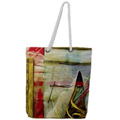 Hidden Strings Of Purity 6 Full Print Rope Handle Tote (large) by bestdesignintheworld