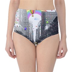 Downtown Dream Classic High-waist Bikini Bottoms by Valentinaart