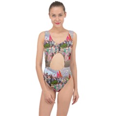 North  Korea - Propaganda Center Cut Out Swimsuit