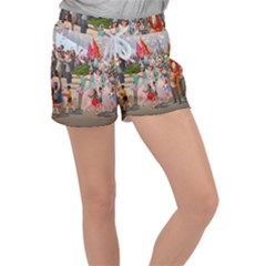 North  Korea - Propaganda Women s Velour Lounge Shorts