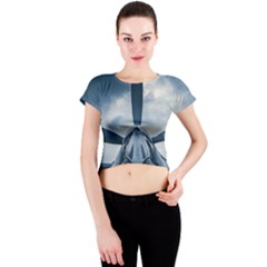 Propeller - Sky Challenger Crew Neck Crop Top by FunnyCow