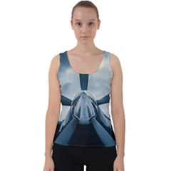 Propeller - Sky Challenger Velvet Tank Top by FunnyCow