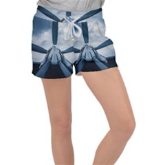 Propeller - Sky Challenger Women s Velour Lounge Shorts by FunnyCow