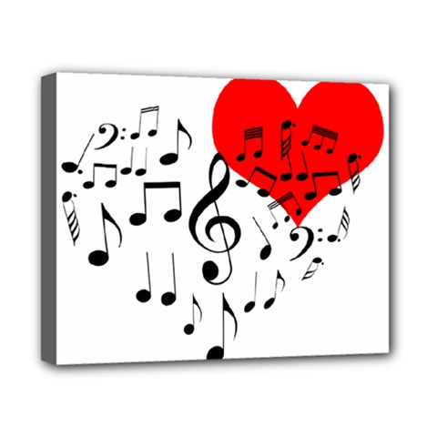 Singing Heart Canvas 10  X 8  by FunnyCow