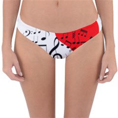 Singing Heart Reversible Hipster Bikini Bottoms by FunnyCow