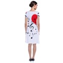 Singing Heart Short Sleeve Front Wrap Dress View2