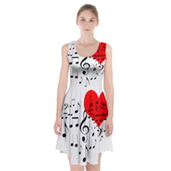 Singing Heart Racerback Midi Dress by FunnyCow