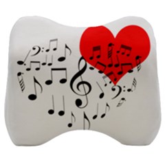 Singing Heart Velour Head Support Cushion by FunnyCow