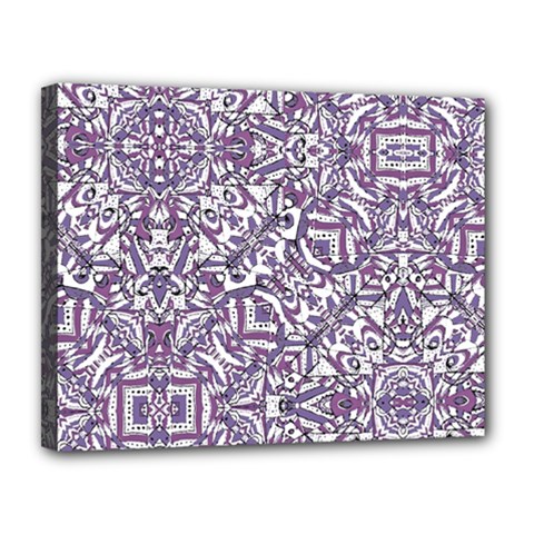 Colorful Intricate Tribal Pattern Canvas 14  X 11  by dflcprints