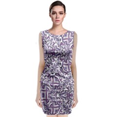 Colorful Intricate Tribal Pattern Classic Sleeveless Midi Dress by dflcprints