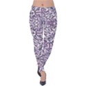 Colorful Intricate Tribal Pattern Velvet Leggings View1