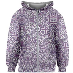 Colorful Intricate Tribal Pattern Kids Zipper Hoodie Without Drawstring