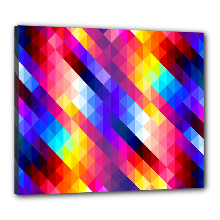 Abstract Background Colorful Pattern Canvas 24  x 20 