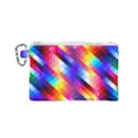 Abstract Background Colorful Pattern Canvas Cosmetic Bag (Small) View1