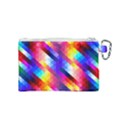 Abstract Background Colorful Pattern Canvas Cosmetic Bag (Small) View2