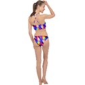 Abstract Background Colorful Pattern Racer Front Bikini Set View2