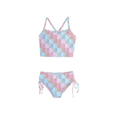 Abstract Pattern Background Pastel Girls  Tankini Swimsuit by Nexatart