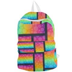 Background Colorful Abstract Foldable Lightweight Backpack by Nexatart