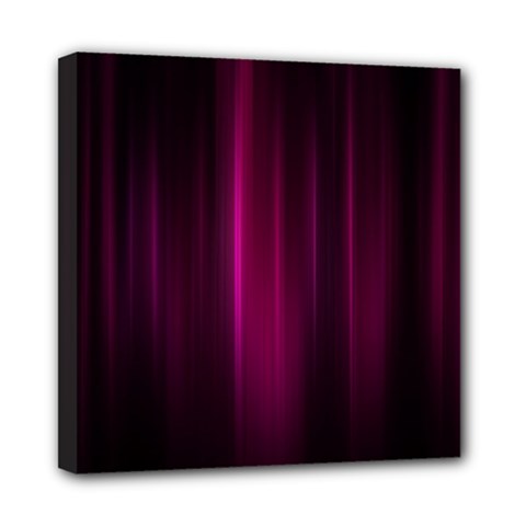 Theater Cinema Curtain Stripes Mini Canvas 8  X 8  by Nexatart