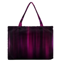 Theater Cinema Curtain Stripes Zipper Medium Tote Bag by Nexatart