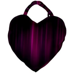 Theater Cinema Curtain Stripes Giant Heart Shaped Tote