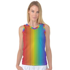 Background Colorful Abstract Women s Basketball Tank Top by Nexatart