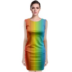 Background Colorful Abstract Sleeveless Velvet Midi Dress by Nexatart