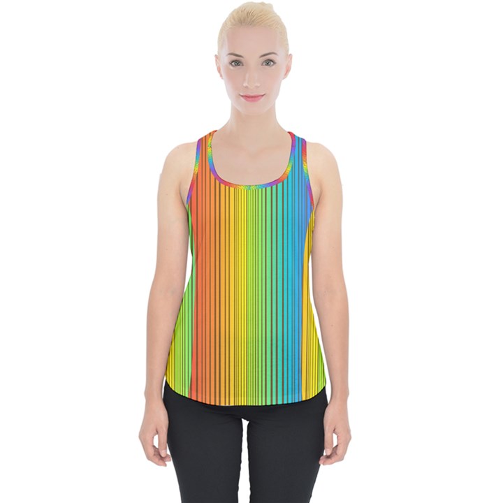 Background Colorful Abstract Piece Up Tank Top