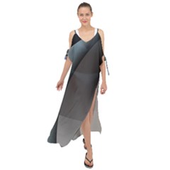 Abstract Background Abstraction Maxi Chiffon Cover Up Dress