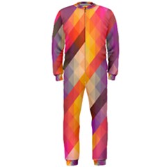 Abstract Background Colorful Pattern Onepiece Jumpsuit (men)  by Nexatart