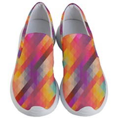 Abstract Background Colorful Pattern Women s Lightweight Slip Ons