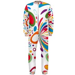 Light Circle Background Points Onepiece Jumpsuit (men)  by Nexatart