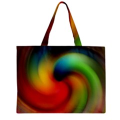 Abstract Spiral Art Creativity Zipper Mini Tote Bag by Nexatart