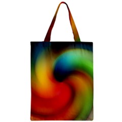 Abstract Spiral Art Creativity Zipper Classic Tote Bag by Nexatart