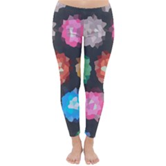 Background Colorful Abstract Classic Winter Leggings by Nexatart