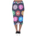 Background Colorful Abstract Velvet Midi Pencil Skirt View2