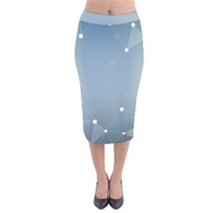 Background Abstract Line Velvet Midi Pencil Skirt by Nexatart