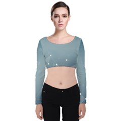 Background Abstract Line Velvet Crop Top by Nexatart