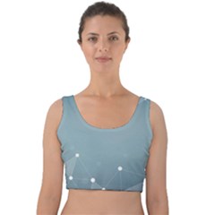 Background Abstract Line Velvet Crop Top by Nexatart