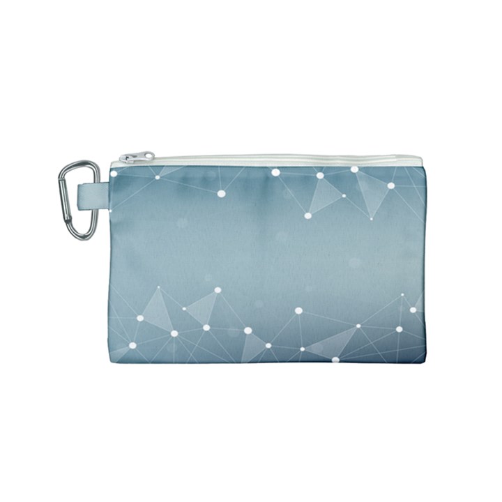 Background Abstract Line Canvas Cosmetic Bag (Small)