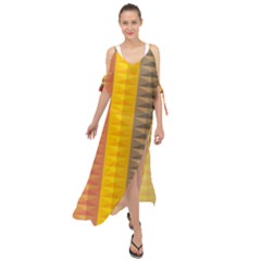 Abstract Pattern Background Maxi Chiffon Cover Up Dress