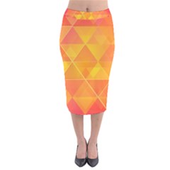 Background Colorful Abstract Velvet Midi Pencil Skirt by Nexatart