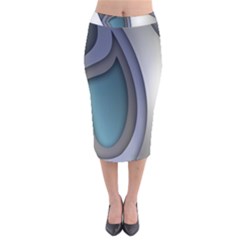 Abstract Background Abstraction Velvet Midi Pencil Skirt by Nexatart