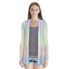 Background Abstract Pastels Drape Collar Cardigan by Nexatart