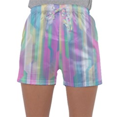 Background Abstract Pastels Sleepwear Shorts