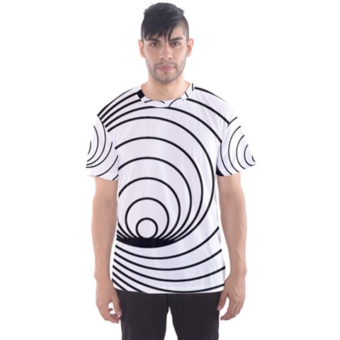 Spiral Eddy Route Symbol Bent Men s Sports Mesh Tee by Nexatart