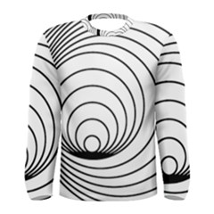 Spiral Eddy Route Symbol Bent Men s Long Sleeve Tee by Nexatart